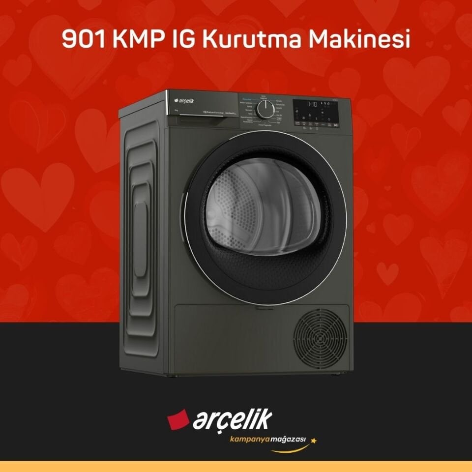 ARÇELİK 901 KMP IG 9 Kg Kurutma Makinesi