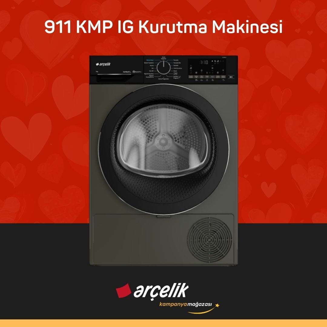 ARÇELİK 911 KMP IG 9 Kg Kurutma Makinesi