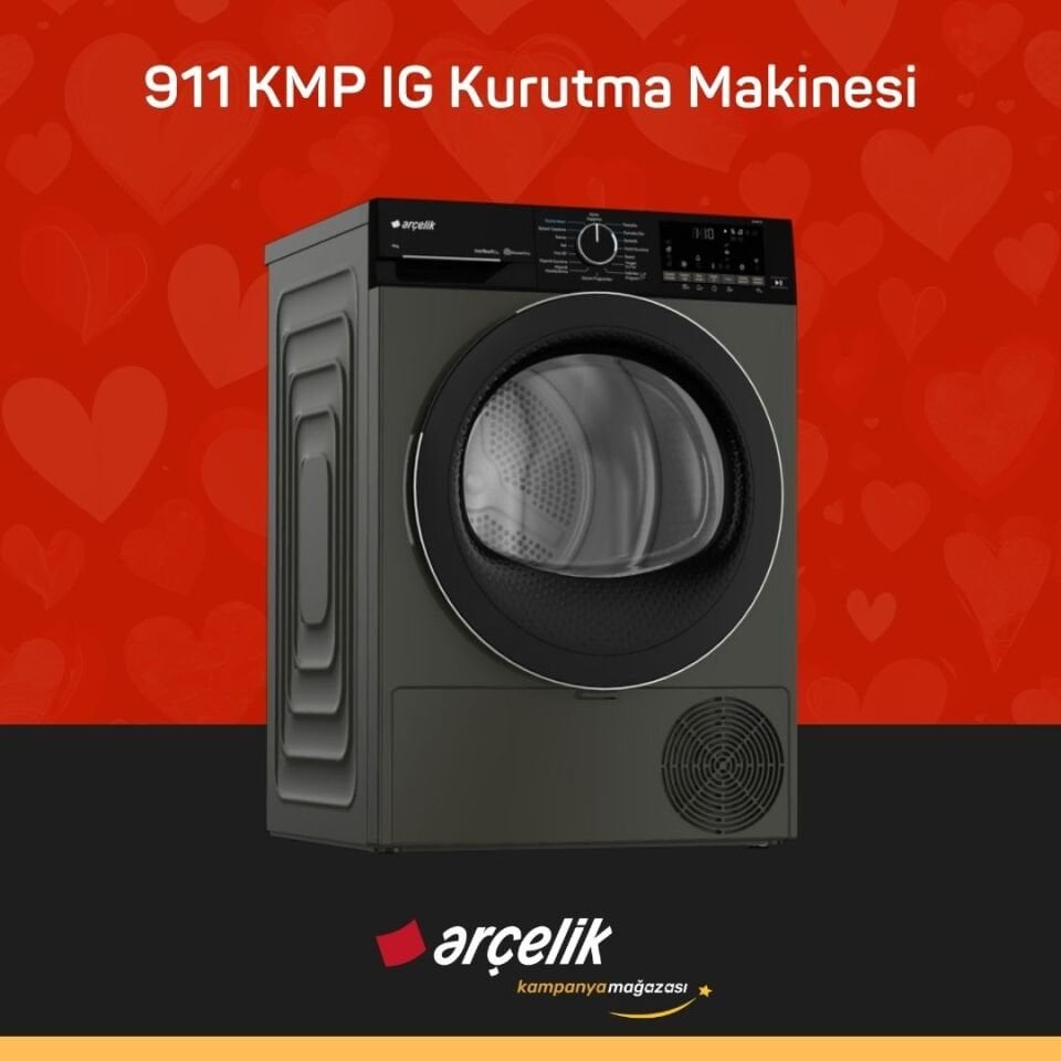 ARÇELİK 911 KMP IG 9 Kg Kurutma Makinesi