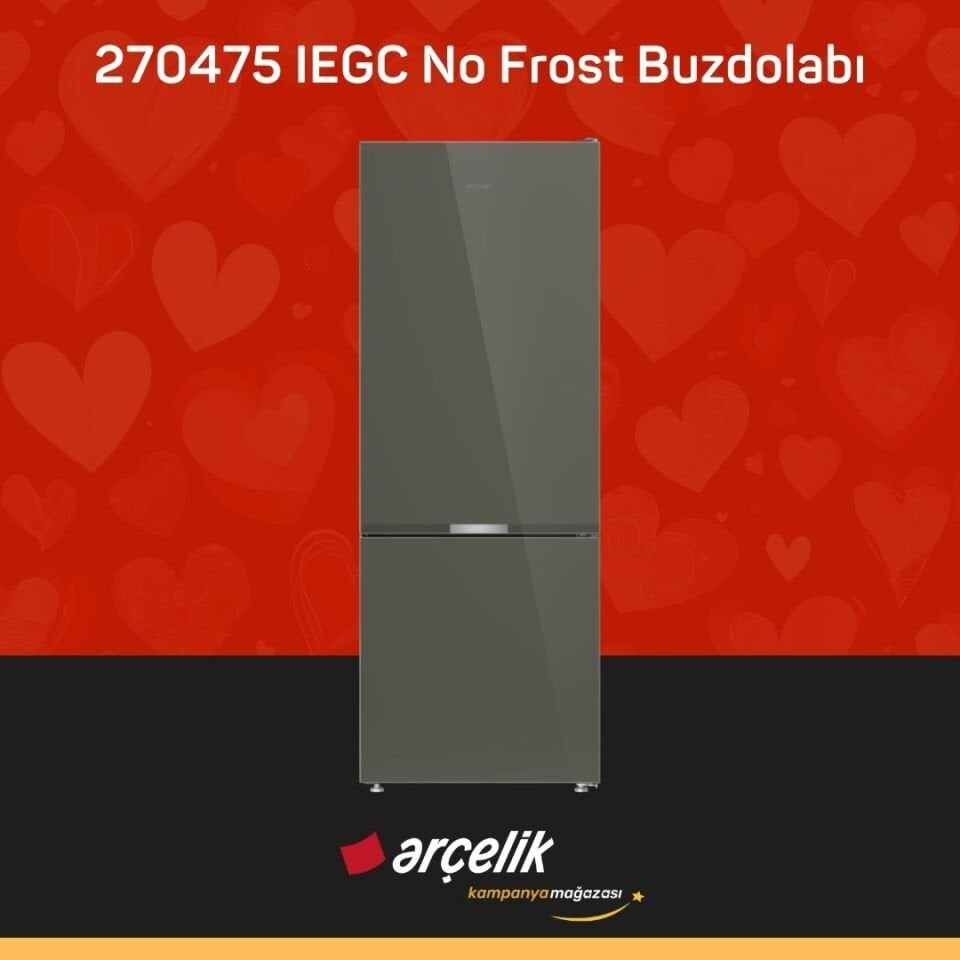 ARÇELİK 270475 IEGC Alttan Donduruculu Buzdolabı