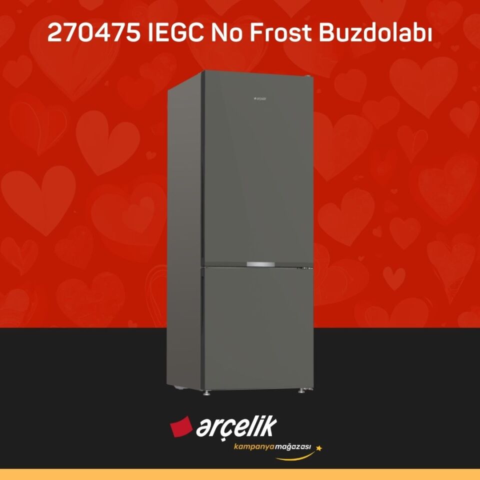 ARÇELİK 270475 IEGC Alttan Donduruculu Buzdolabı