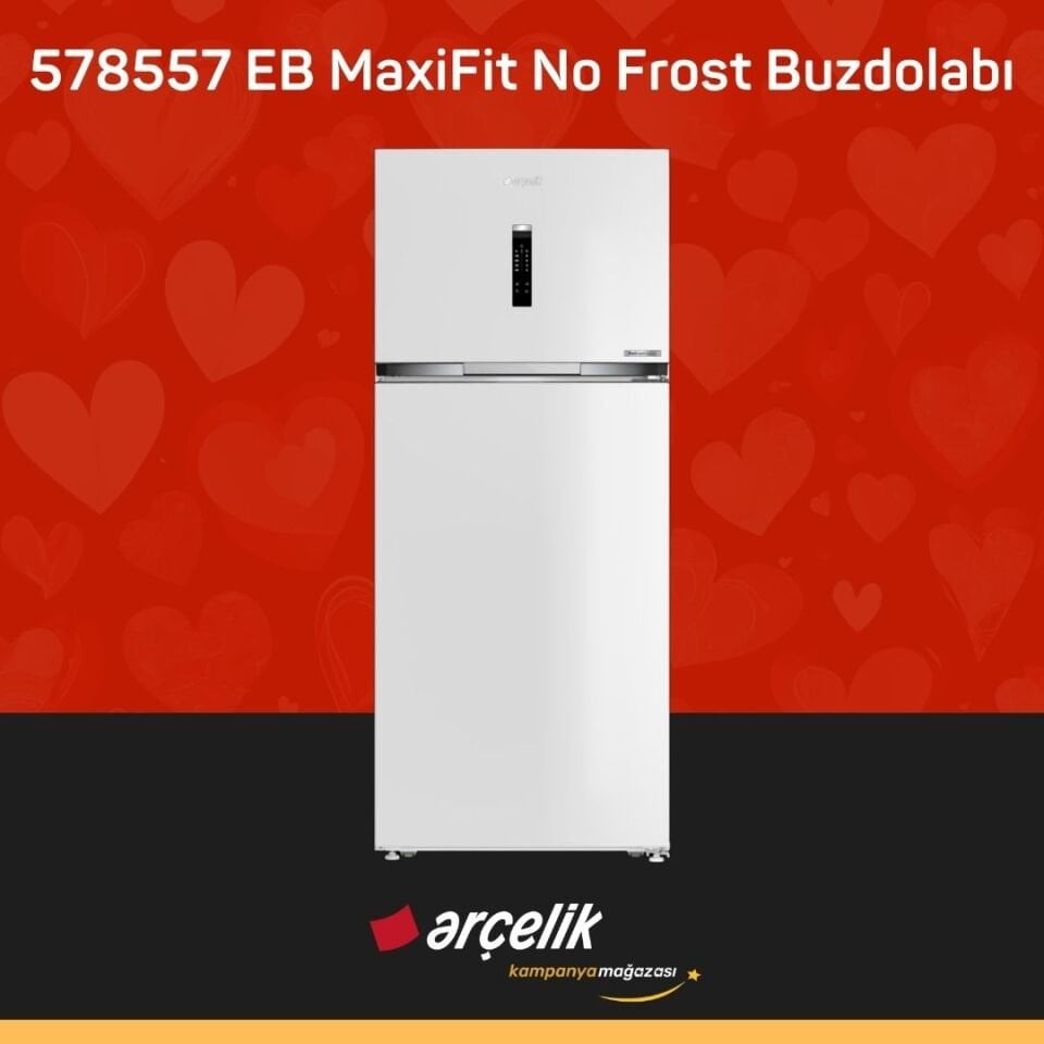 ARÇELİK 578557 EB MaxiFit Üstten Donduruculu Buzdolabı