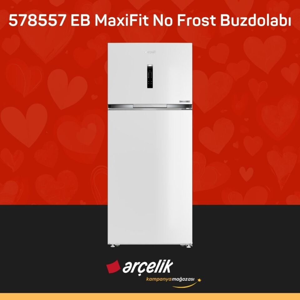 ARÇELİK 578557 EB MaxiFit Üstten Donduruculu Buzdolabı