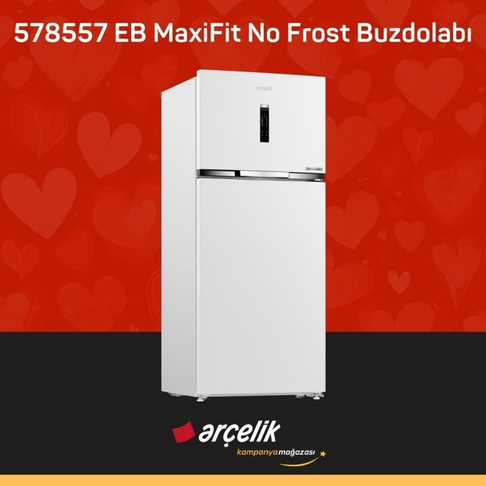 ARÇELİK 578557 EB MaxiFit Üstten Donduruculu Buzdolabı