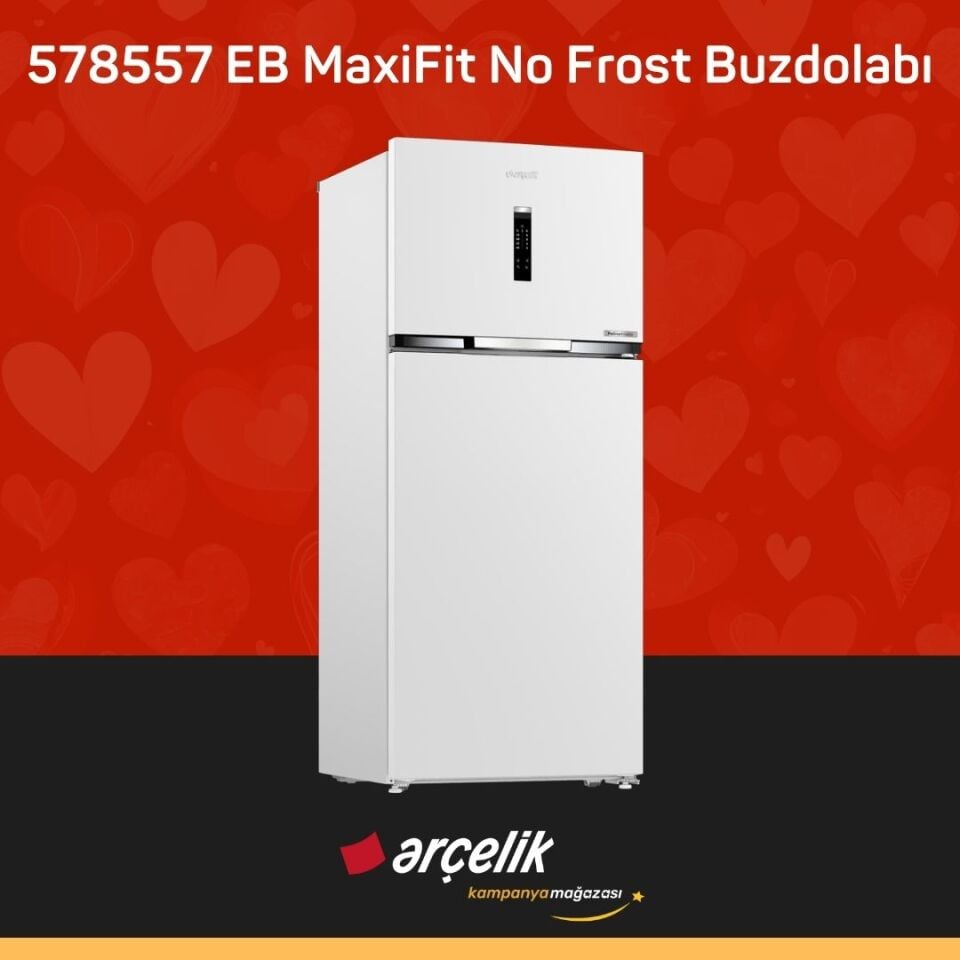 ARÇELİK 578557 EB MaxiFit Üstten Donduruculu Buzdolabı