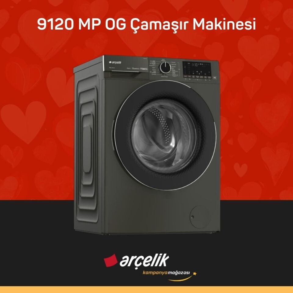 ARÇELİK 9120 MP OG 9 Kg Çamaşır Makinesi