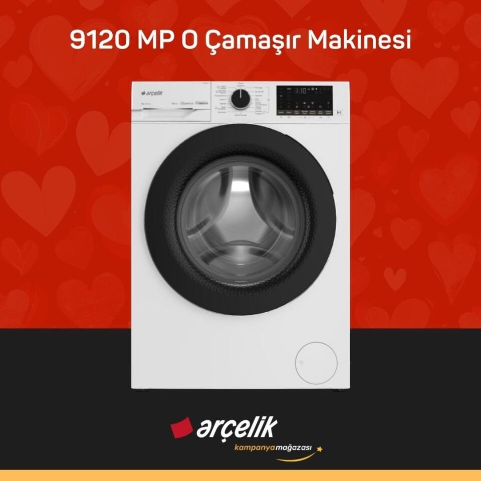 ARÇELİK 9120 MP O 9 Kg Çamaşır Makinesi