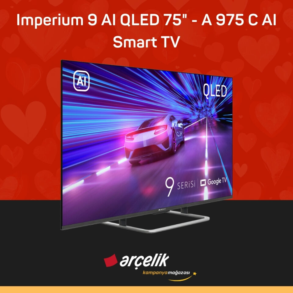 ARÇELİK Imperium 9 AI QLED 144Hz VRR 75'' 4K UHD Google TV - A 975 C AI Smart TV