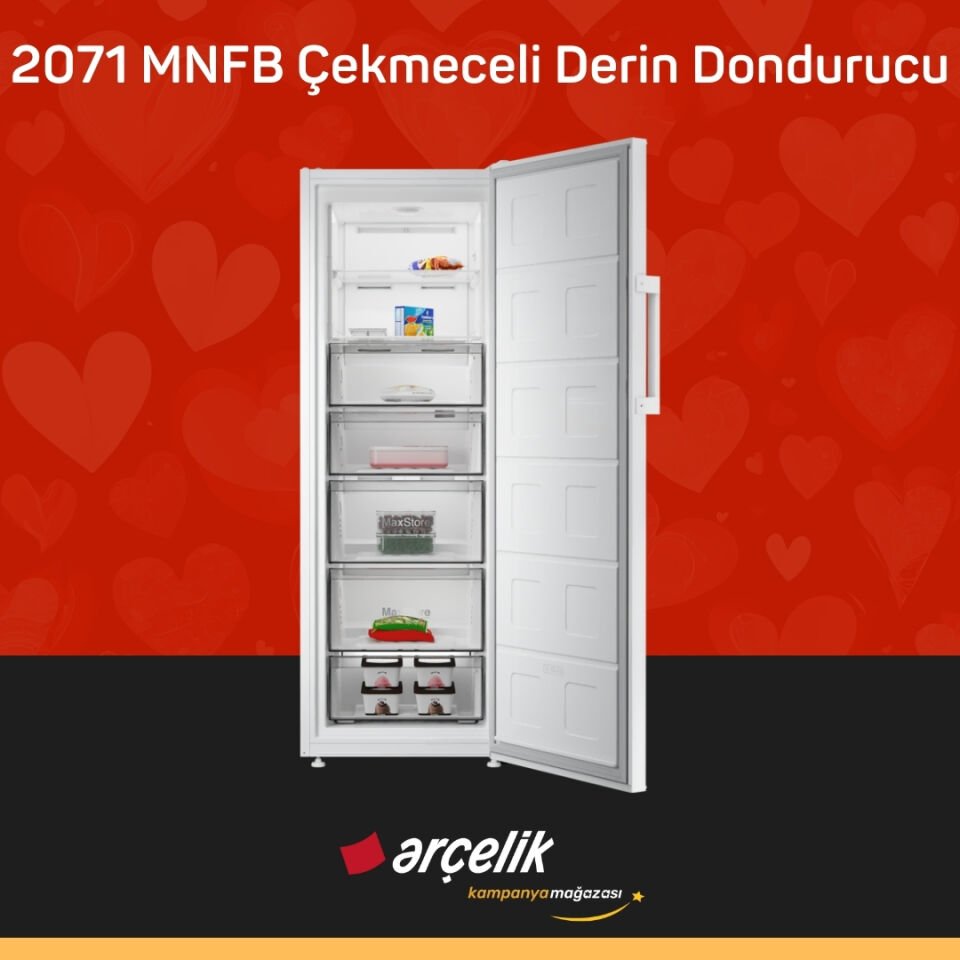 ARÇELİK 2071 MNFB Çekmeceli Derin Dondurucu