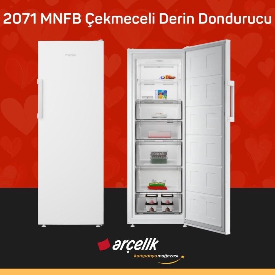 ARÇELİK 2071 MNFB Çekmeceli Derin Dondurucu