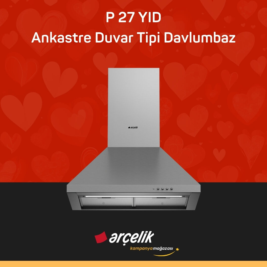 ARÇELİK P 27 YID Ankastre Duvar Tipi Davlumbaz