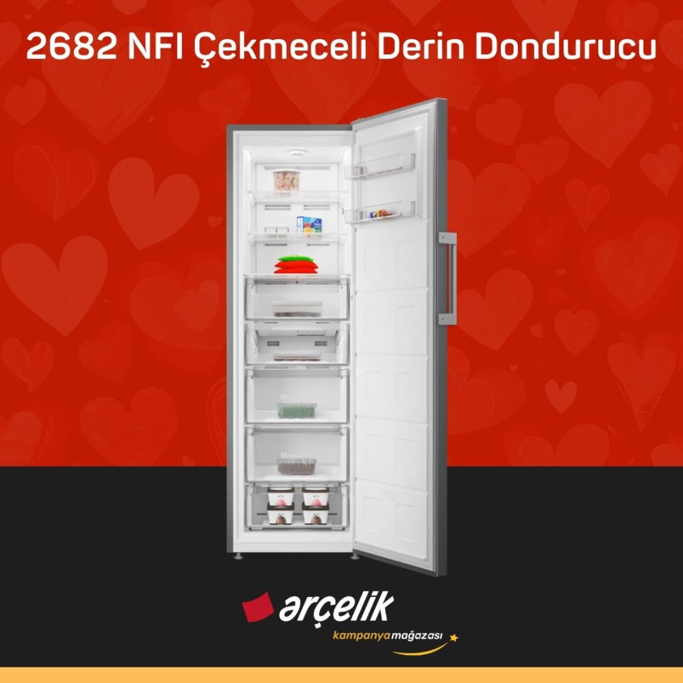 ARÇELİK 2682 NFI Çekmeceli Derin Dondurucu