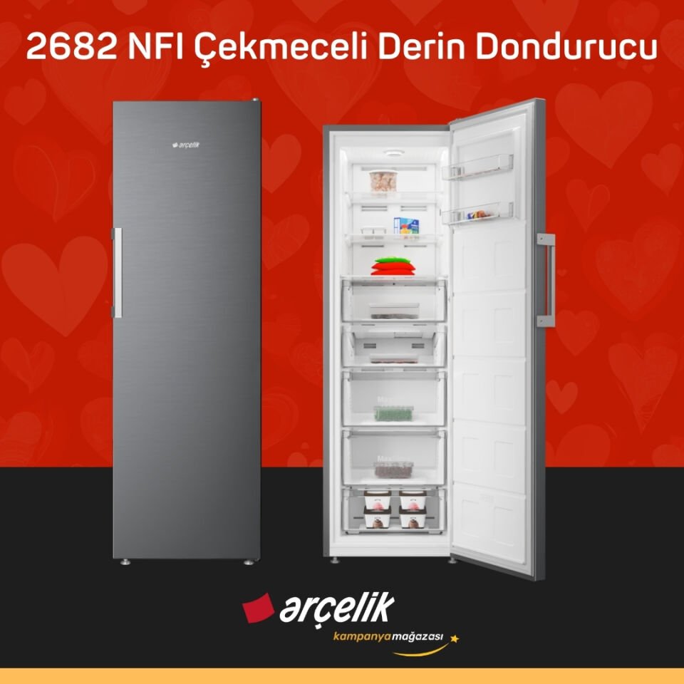ARÇELİK 2682 NFI Çekmeceli Derin Dondurucu