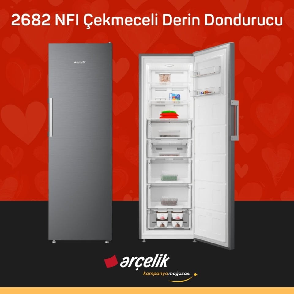 ARÇELİK 2682 NFI Çekmeceli Derin Dondurucu