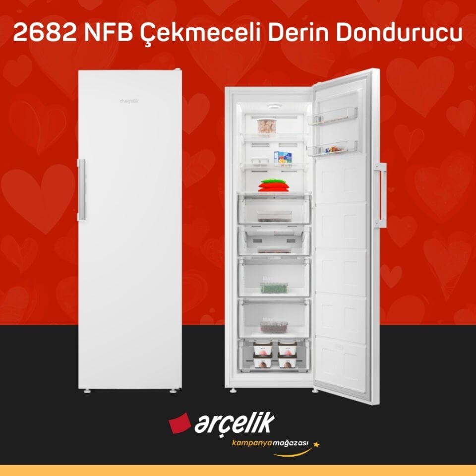 ARÇELİK 2682 NFB Çekmeceli Derin Dondurucu
