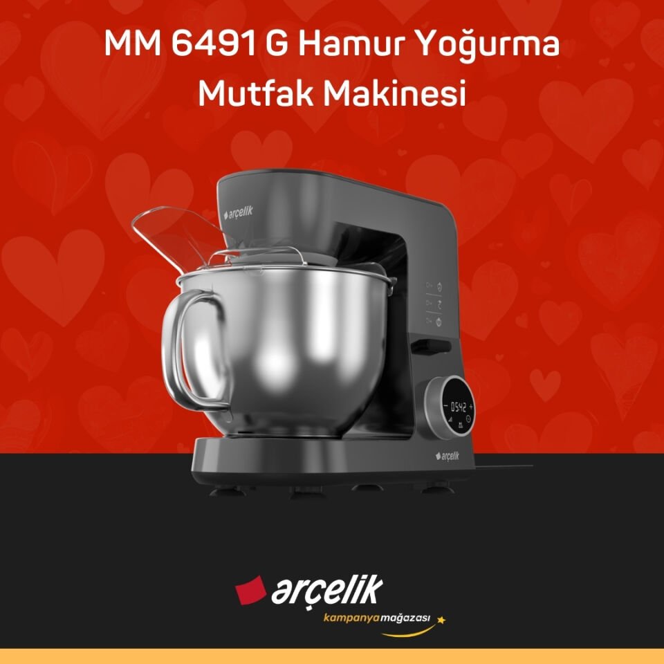 ARÇELİK MM 6491 G Hamur Yoğurma Mutfak Makinesi