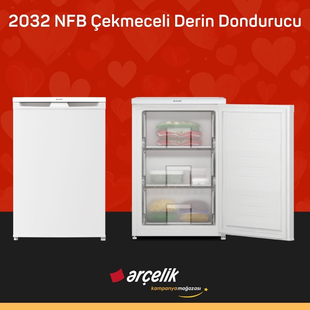 ARÇELİK 2032 NFB Çekmeceli Derin Dondurucu