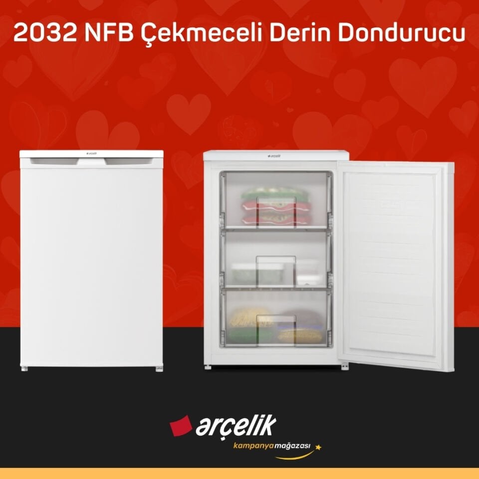 ARÇELİK 2032 NFB Çekmeceli Derin Dondurucu