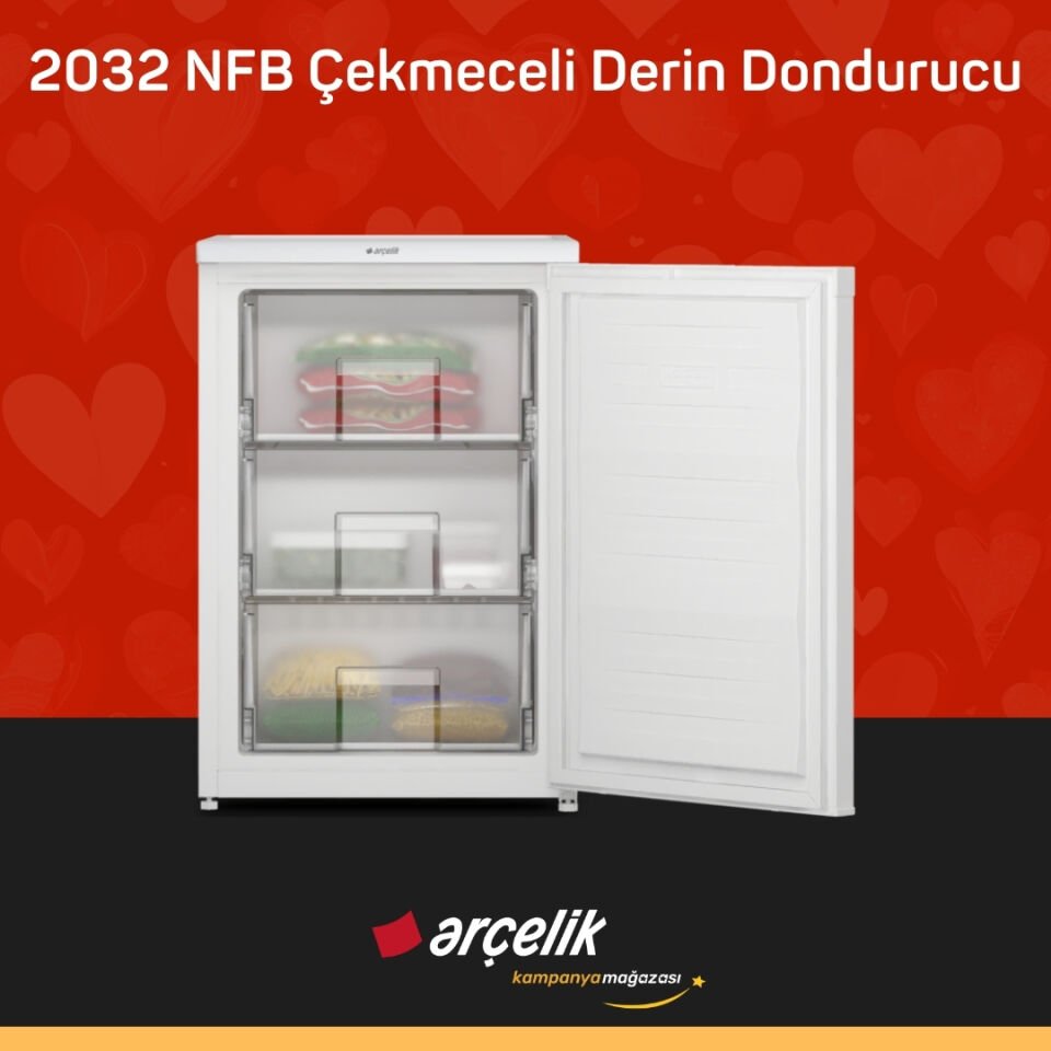 ARÇELİK 2032 NFB Çekmeceli Derin Dondurucu