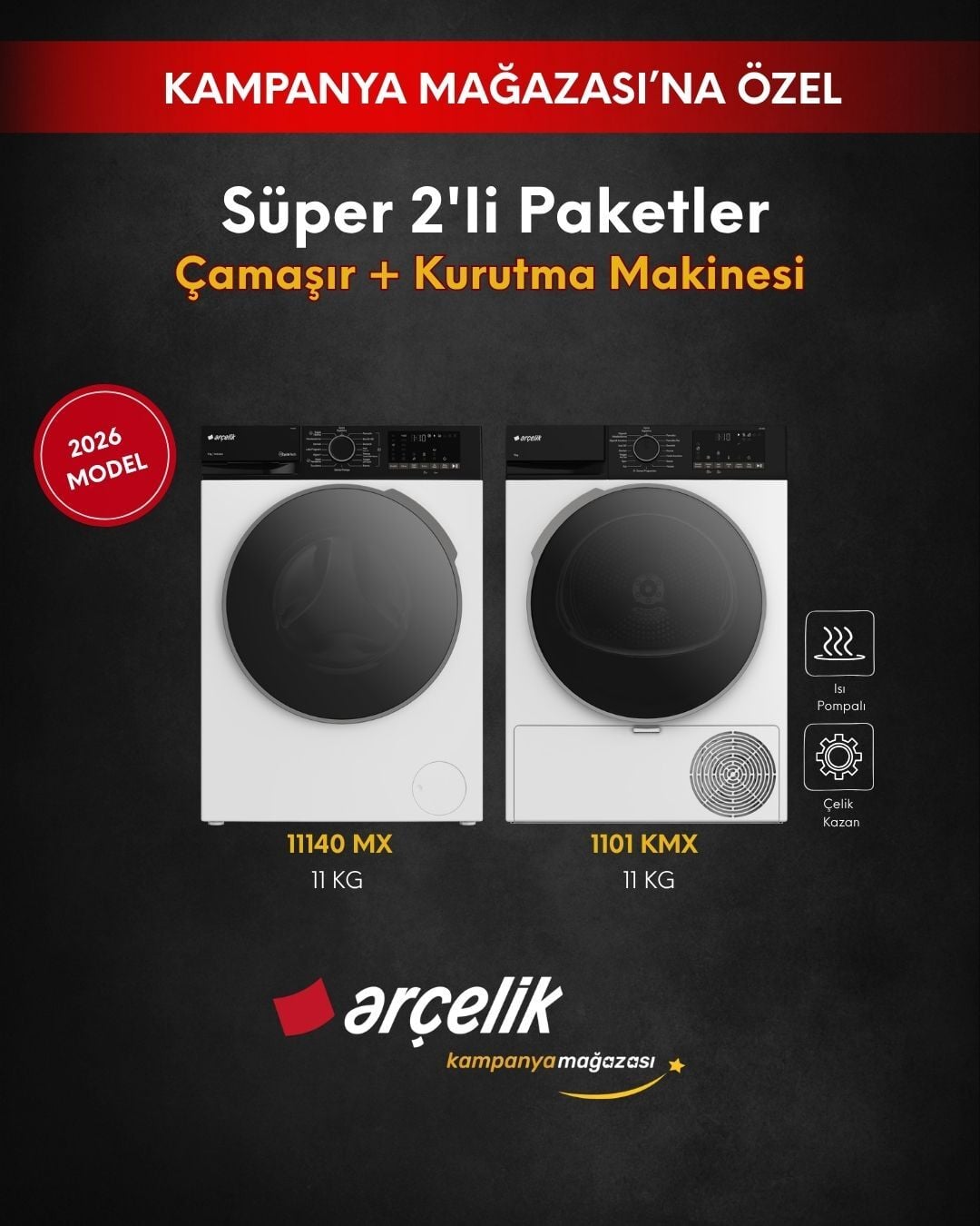ARÇELİK 2'li Süper Setler (11140 MX - 1101 KMX)
