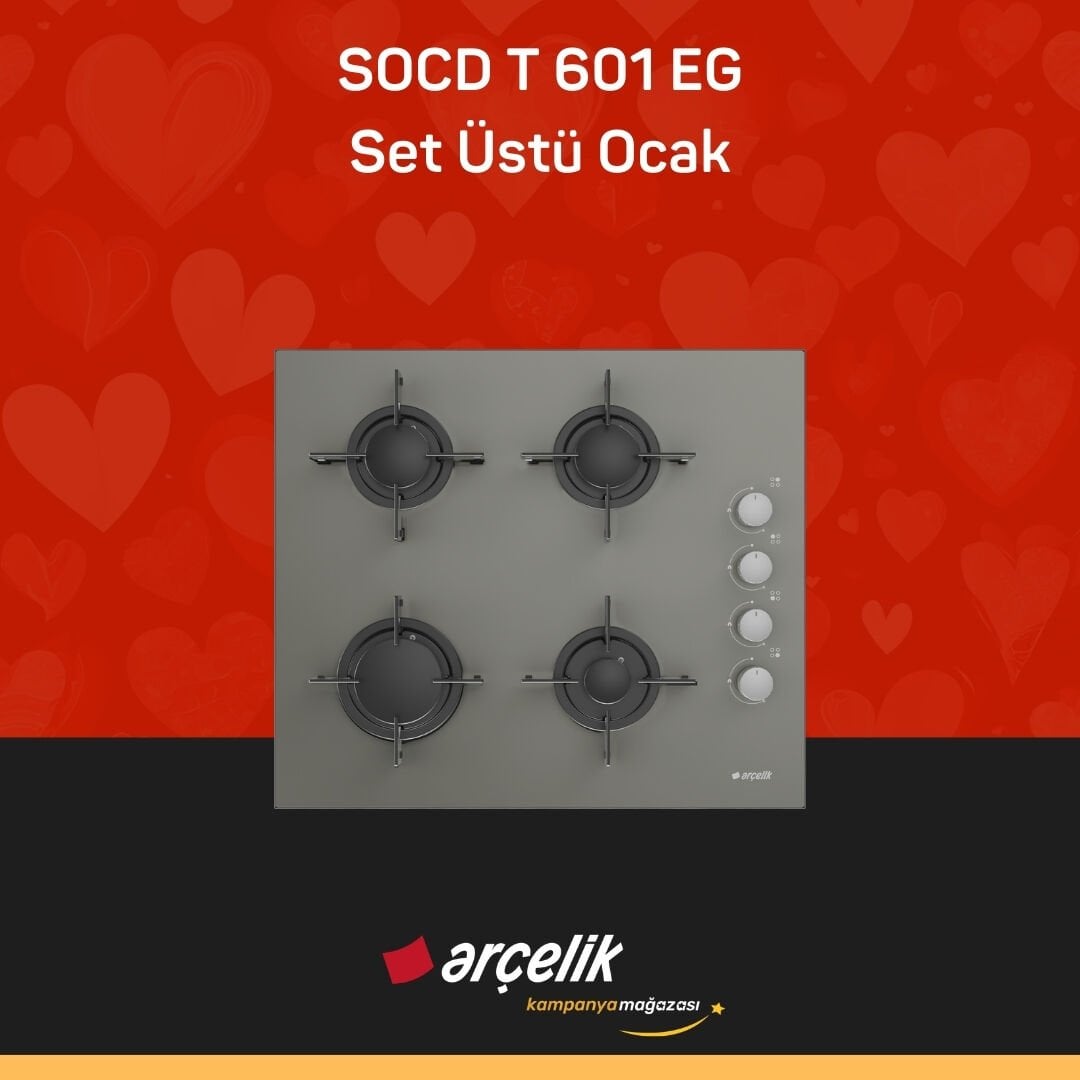 ARÇELİK SOCD T 601 EG Set Üstü Ocak