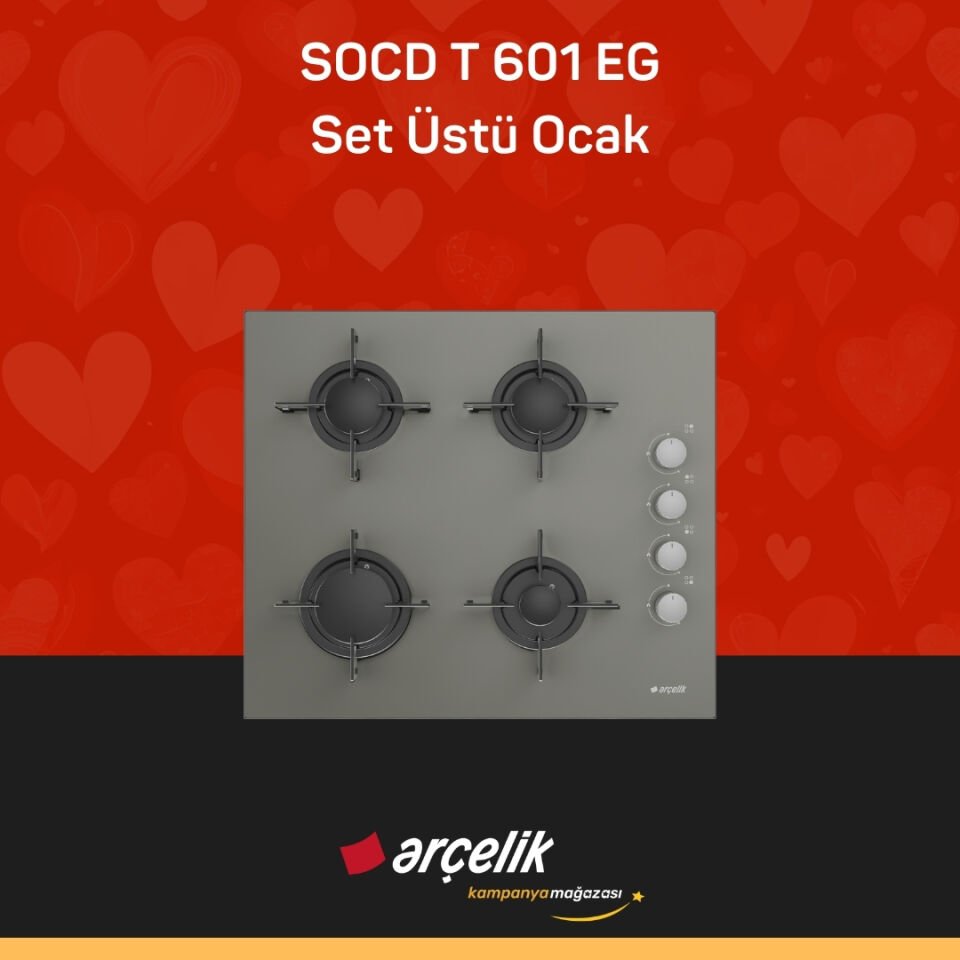 ARÇELİK SOCD T 601 EG Set Üstü Ocak