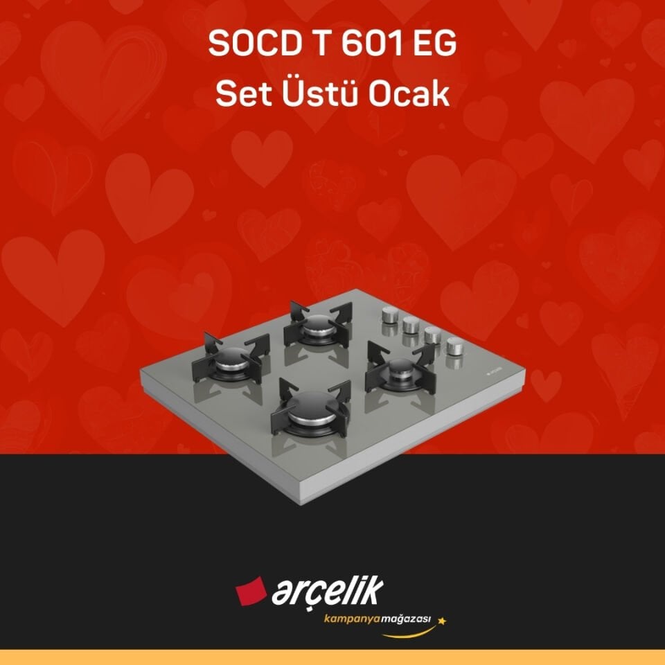 ARÇELİK SOCD T 601 EG Set Üstü Ocak