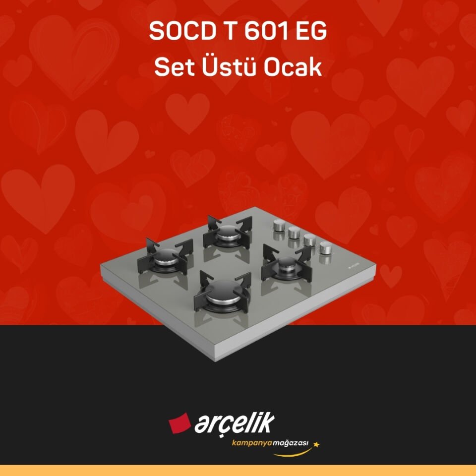 ARÇELİK SOCD T 601 EG Set Üstü Ocak