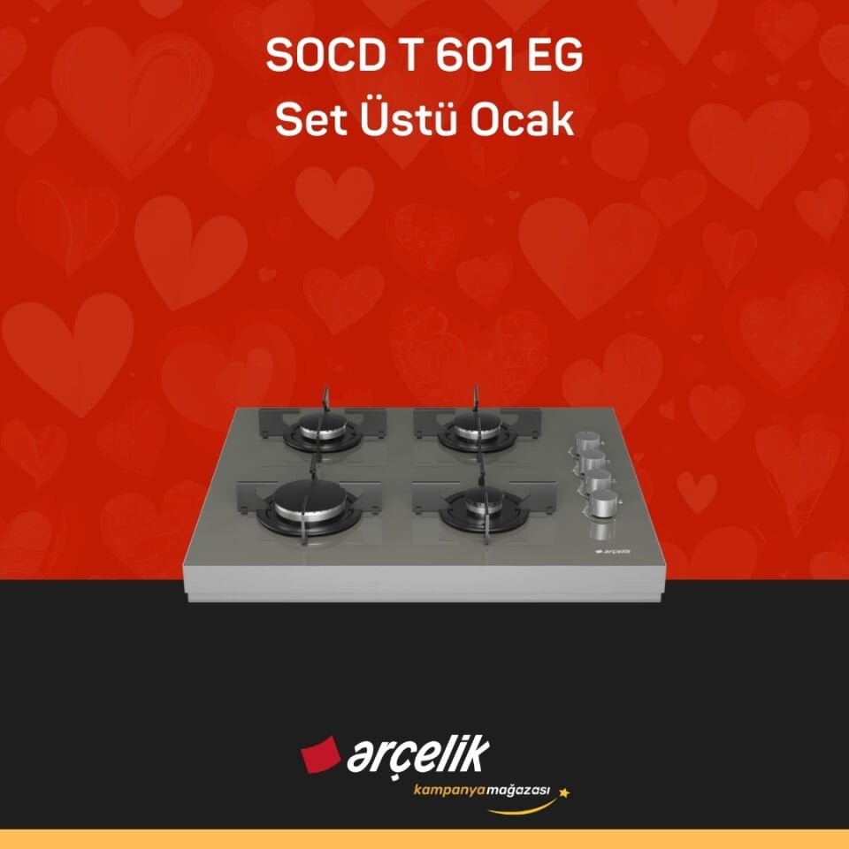 ARÇELİK SOCD T 601 EG Set Üstü Ocak