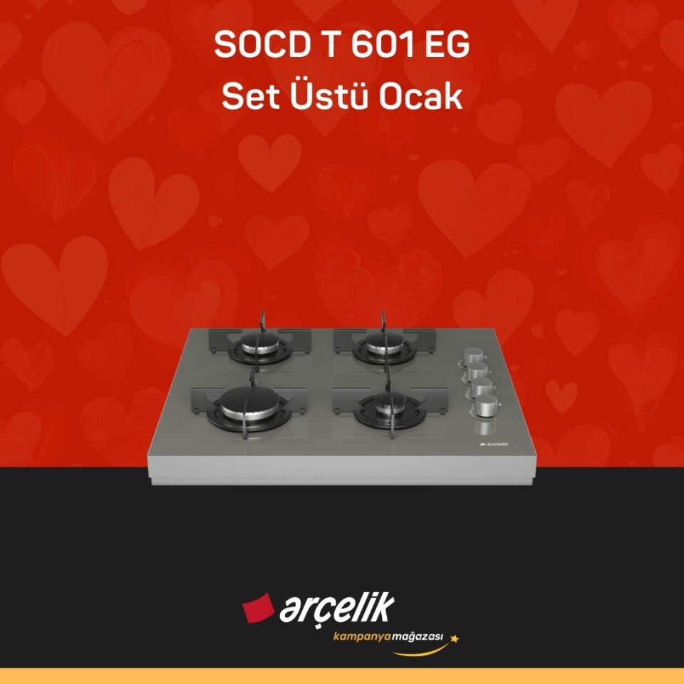 ARÇELİK SOCD T 601 EG Set Üstü Ocak