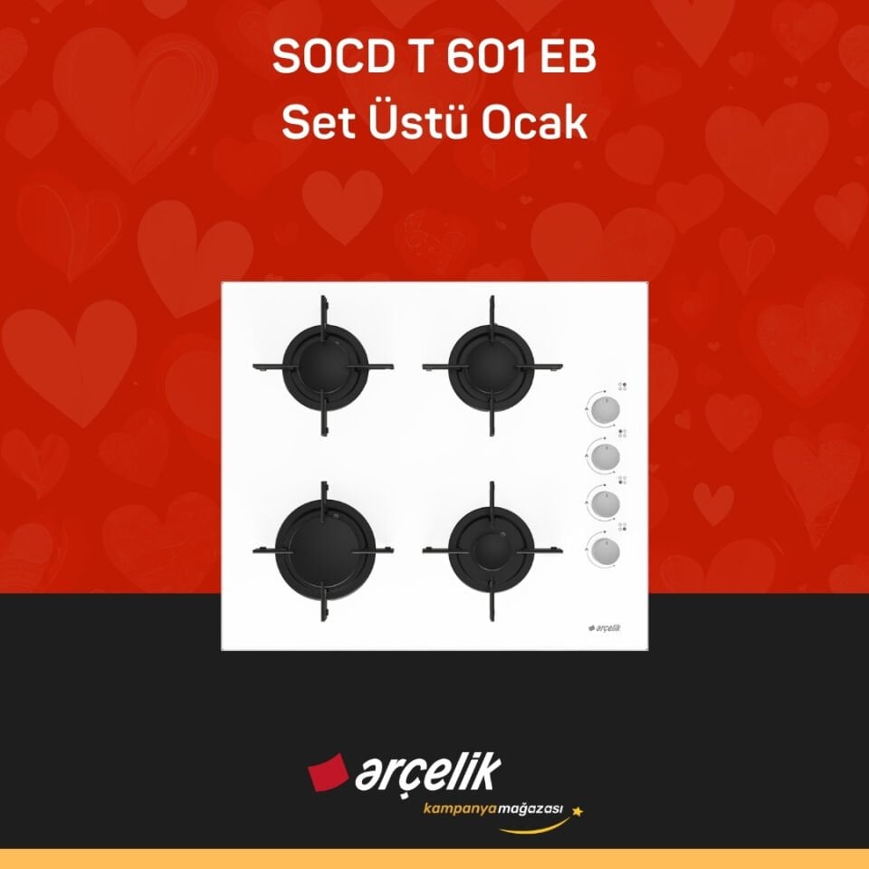 ARÇELİK SOCD T 601 EB Set Üstü Ocak