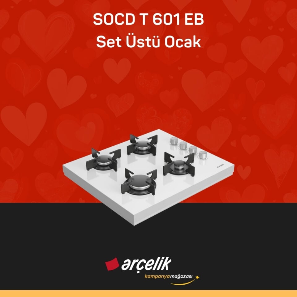ARÇELİK SOCD T 601 EB Set Üstü Ocak