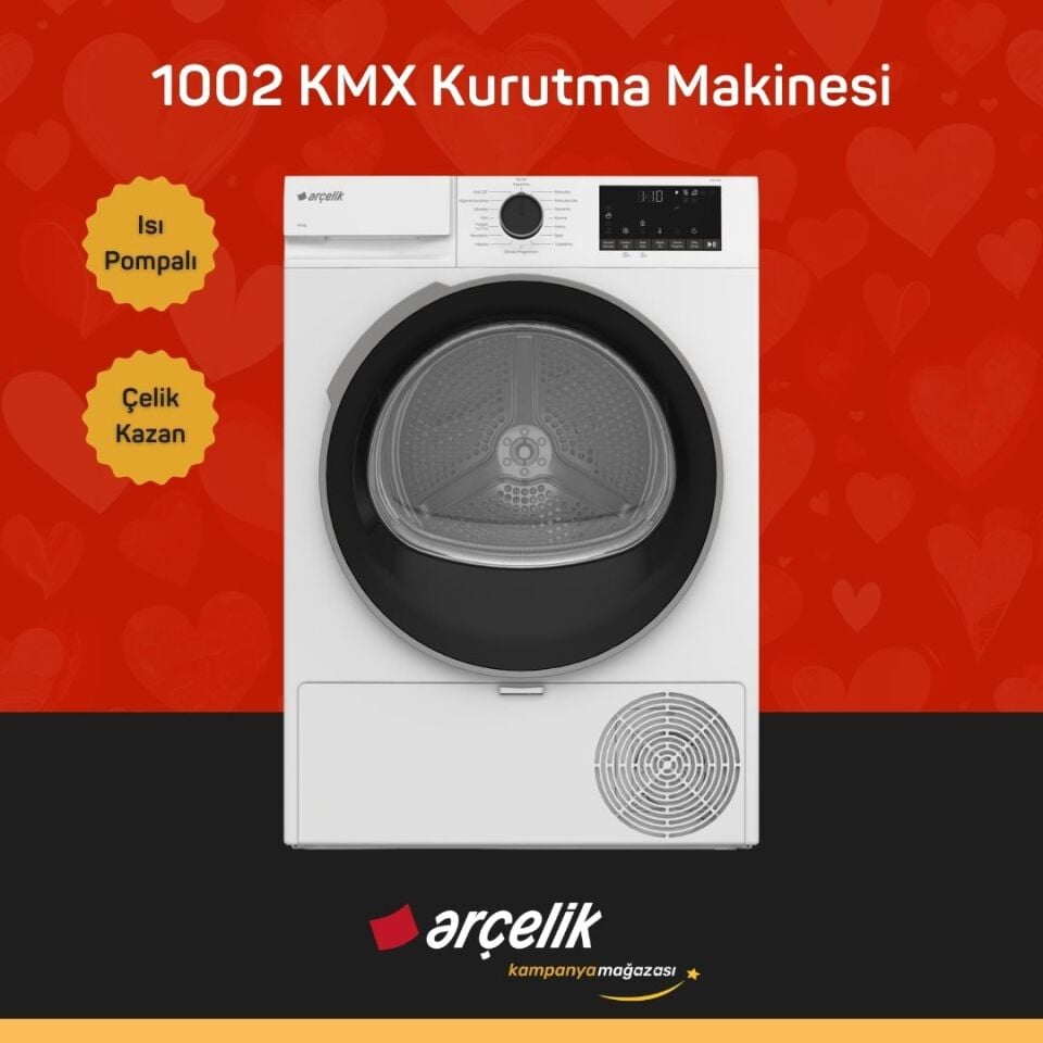 ARÇELİK 1002 KMX 10 Kg Kurutma Makinesi