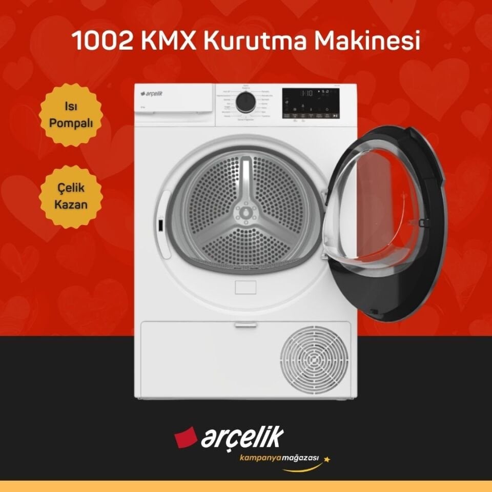 ARÇELİK 1002 KMX 10 Kg Kurutma Makinesi