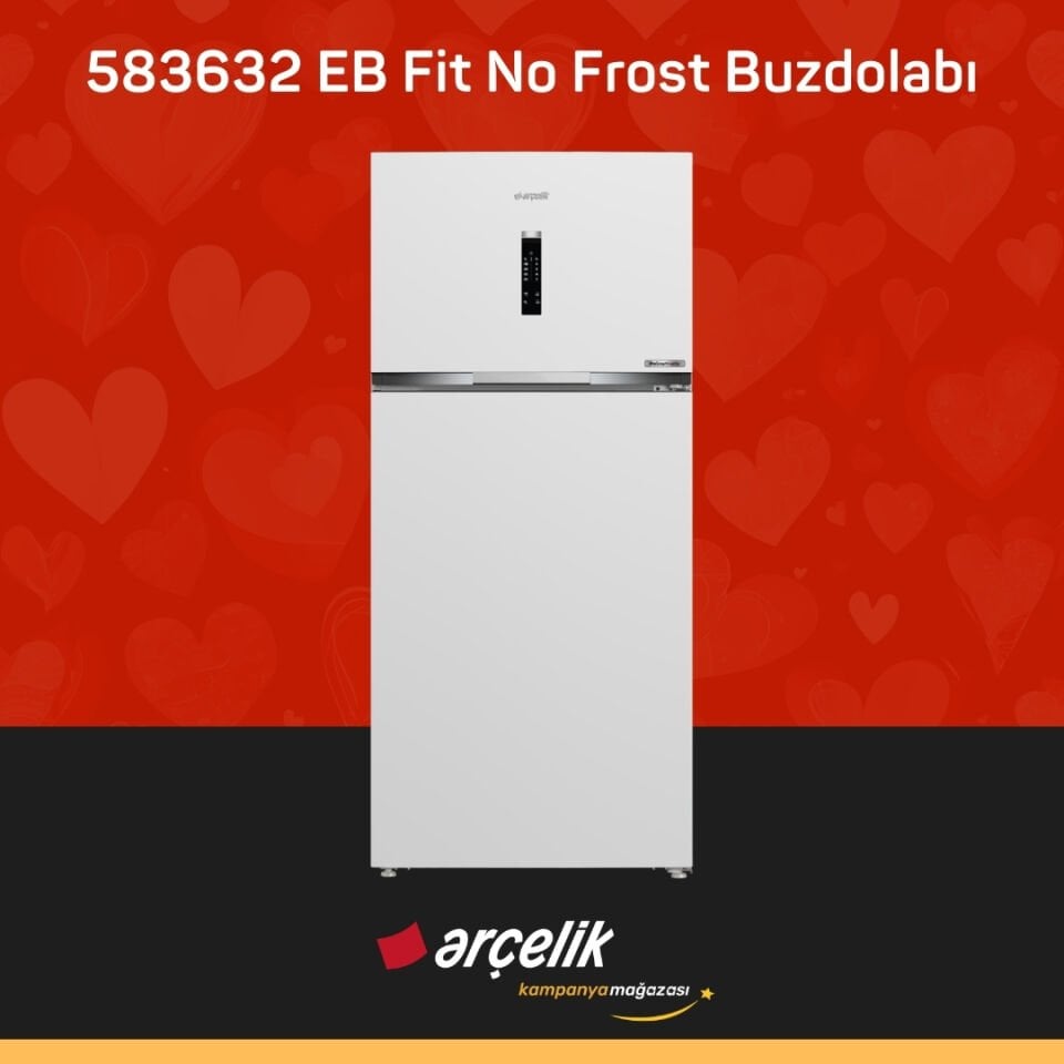 ARÇELİK 583632 EB Fit Üstten Donduruculu Buzdolabı