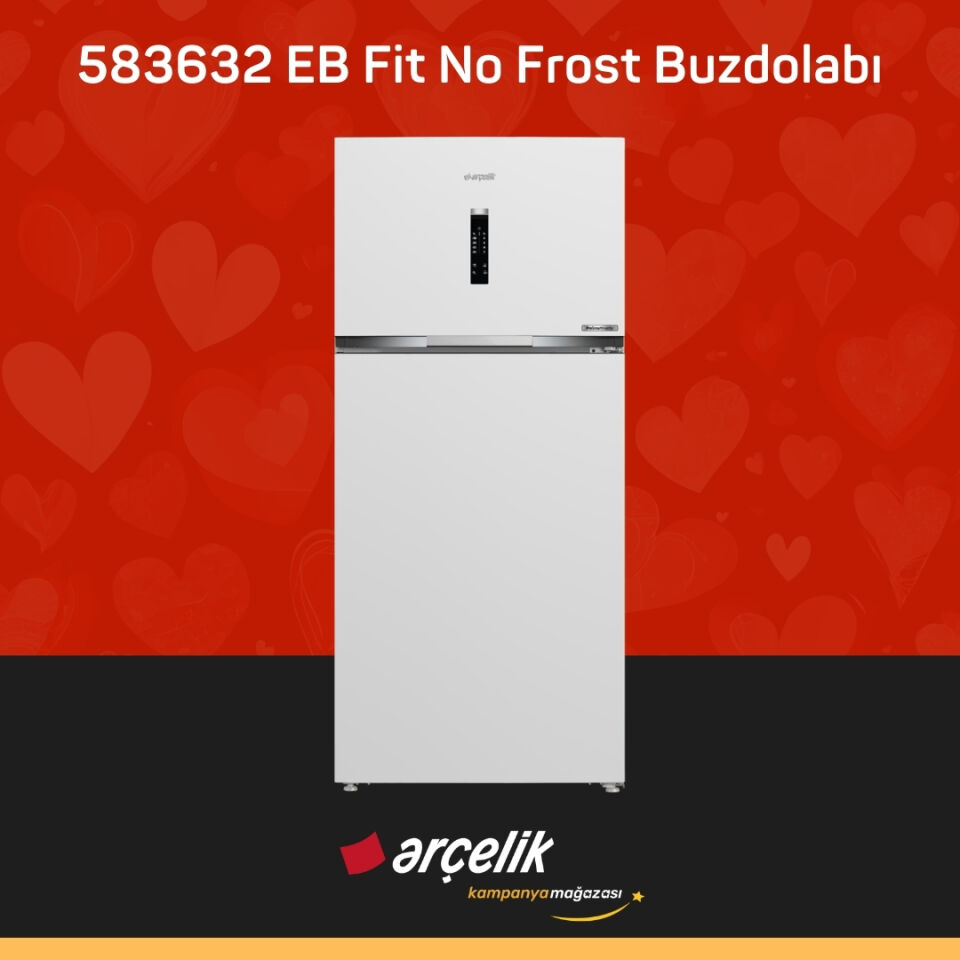 ARÇELİK 583632 EB Fit Üstten Donduruculu Buzdolabı