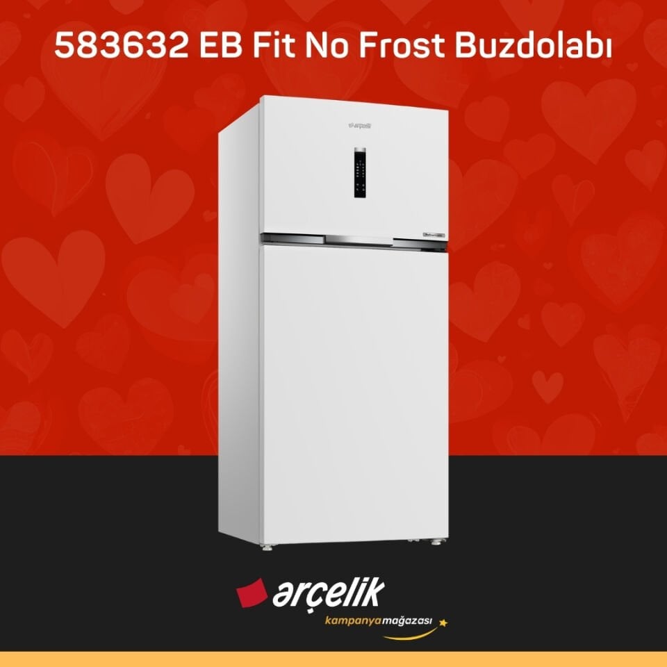 ARÇELİK 583632 EB Fit Üstten Donduruculu Buzdolabı