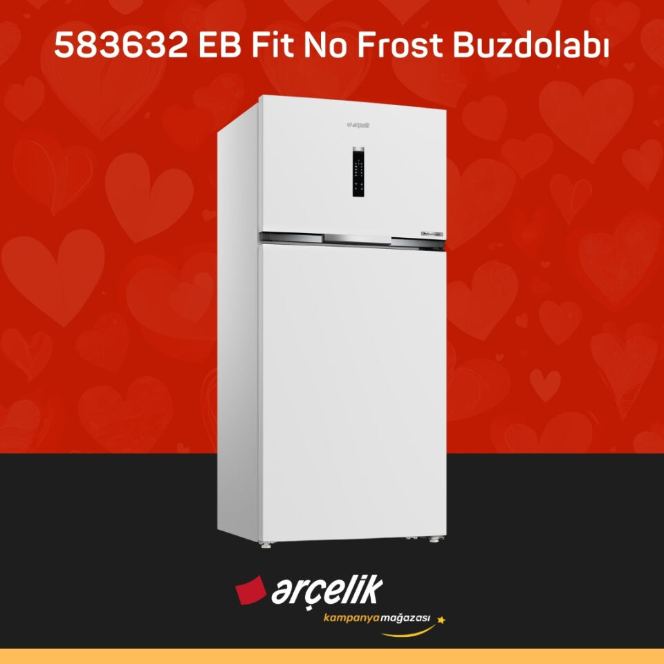 ARÇELİK 583632 EB Fit Üstten Donduruculu Buzdolabı