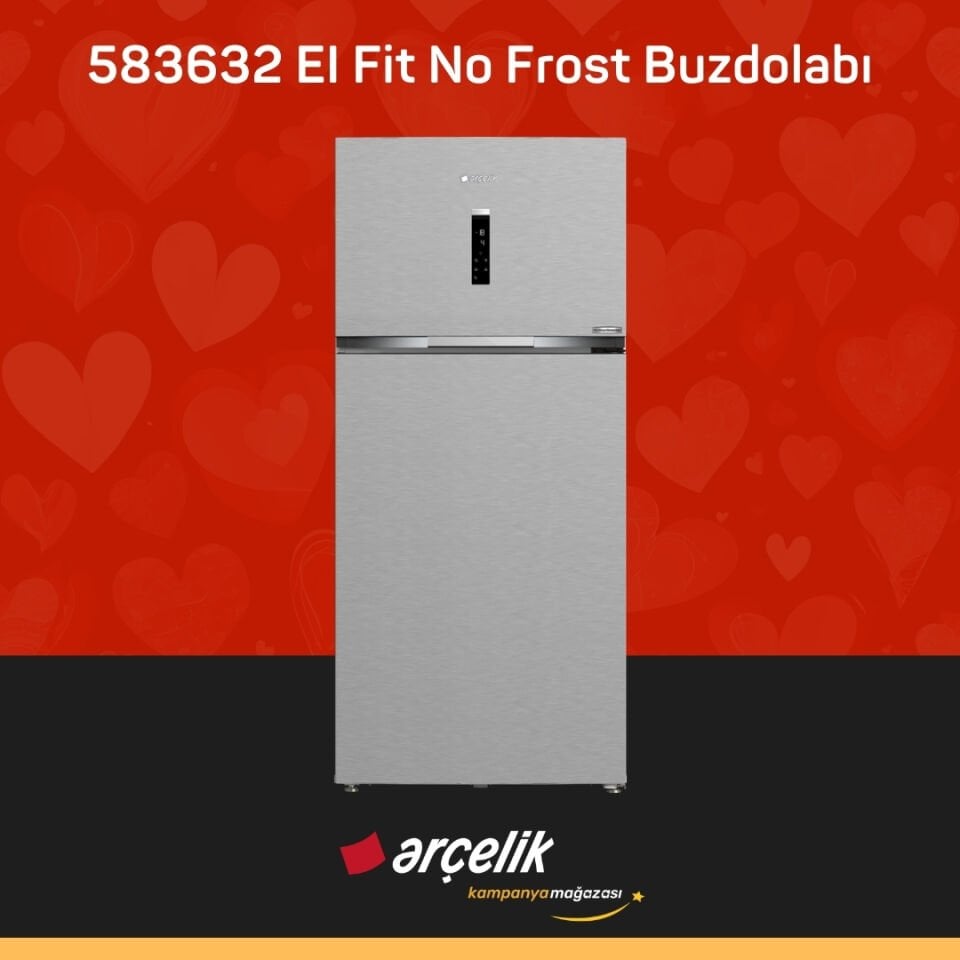 ARÇELİK 583632 EI Fit Üstten Donduruculu Buzdolabı