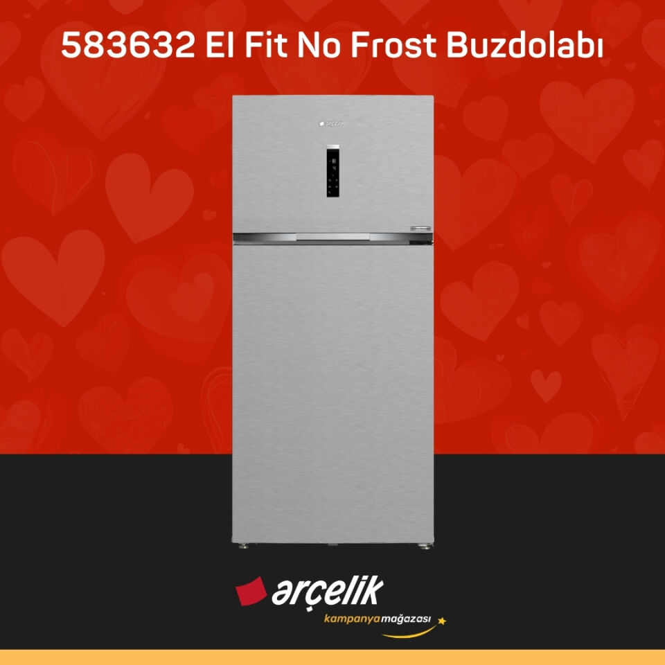 ARÇELİK 583632 EI Fit Üstten Donduruculu Buzdolabı