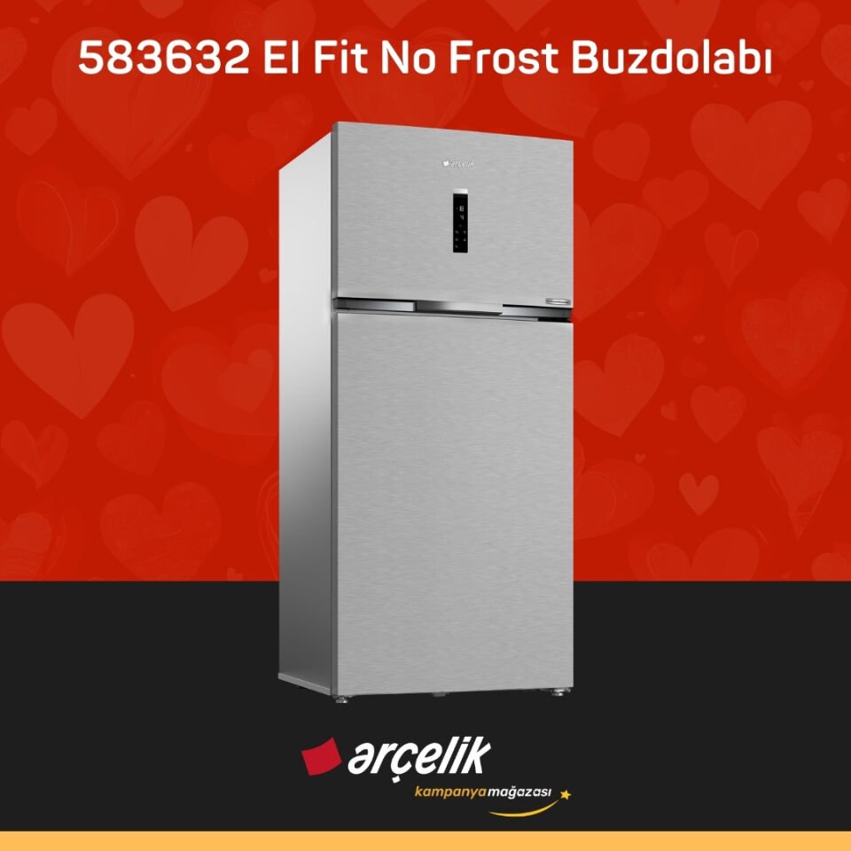 ARÇELİK 583632 EI Fit Üstten Donduruculu Buzdolabı