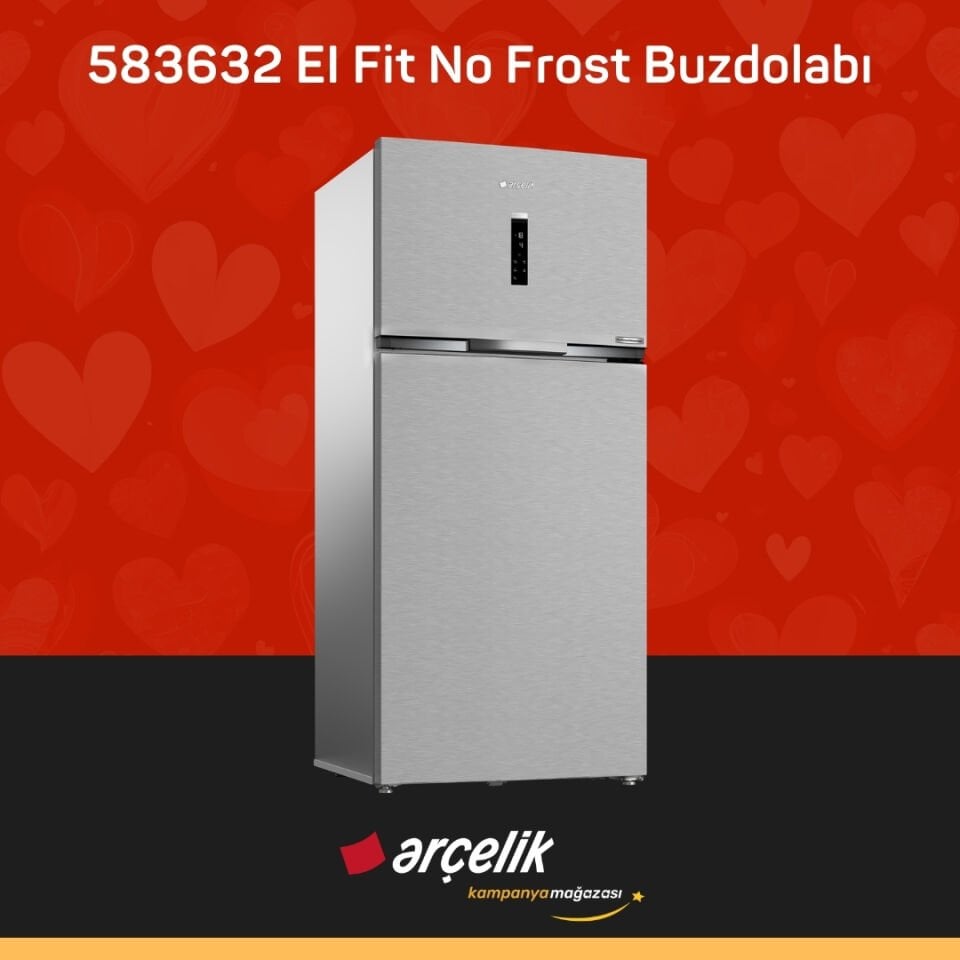 ARÇELİK 583632 EI Fit Üstten Donduruculu Buzdolabı