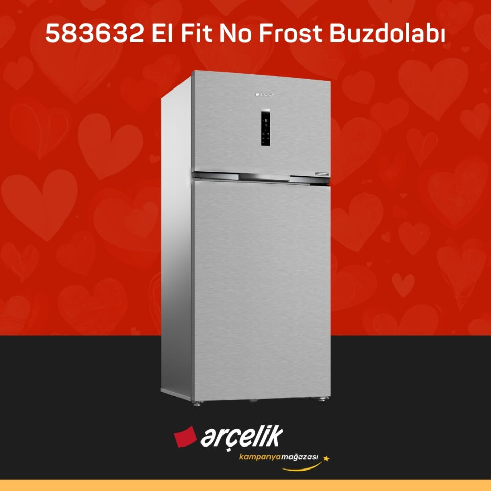 ARÇELİK 583632 EI Fit Üstten Donduruculu Buzdolabı
