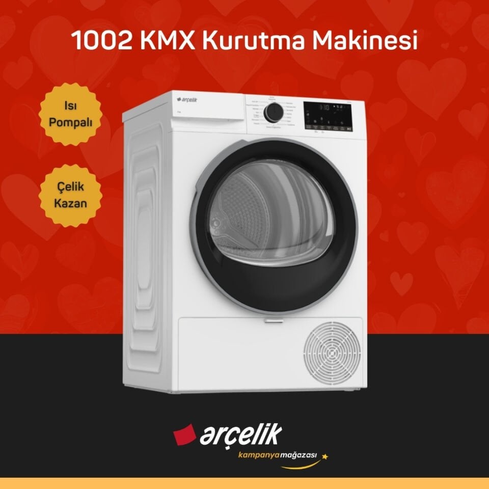 ARÇELİK 10120 MX Çamaşır Makinesi - 1002 KMX Kurutma Makinesi