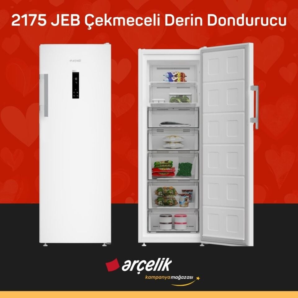 ARÇELİK 2175 JEB 7 Bölmeli Derin Dondurucu