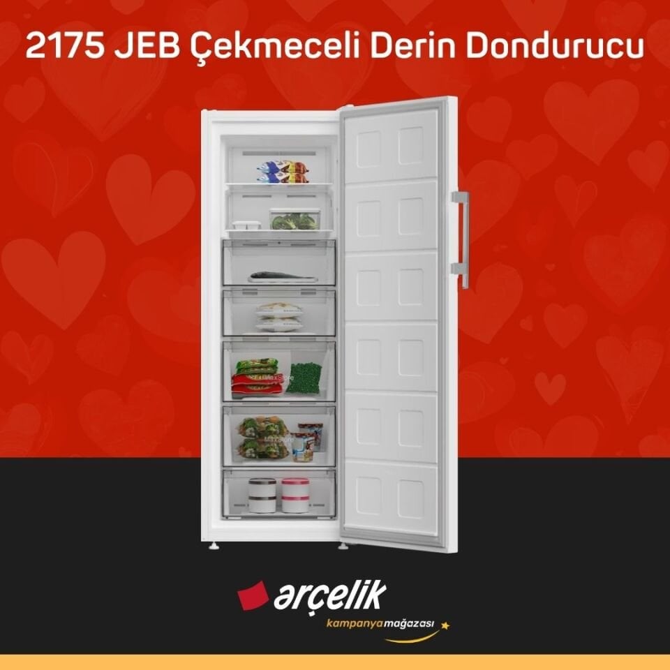 ARÇELİK 2175 JEB 7 Bölmeli Derin Dondurucu