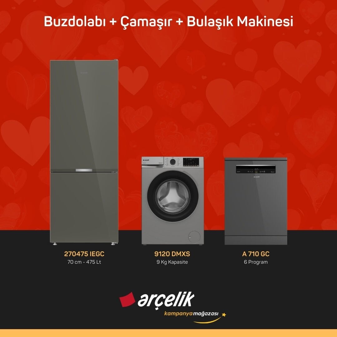 ARÇELİK 3'lü Çeyiz Paketi ( 270475 IEGC - 9120 DMXS - A 710 GC )