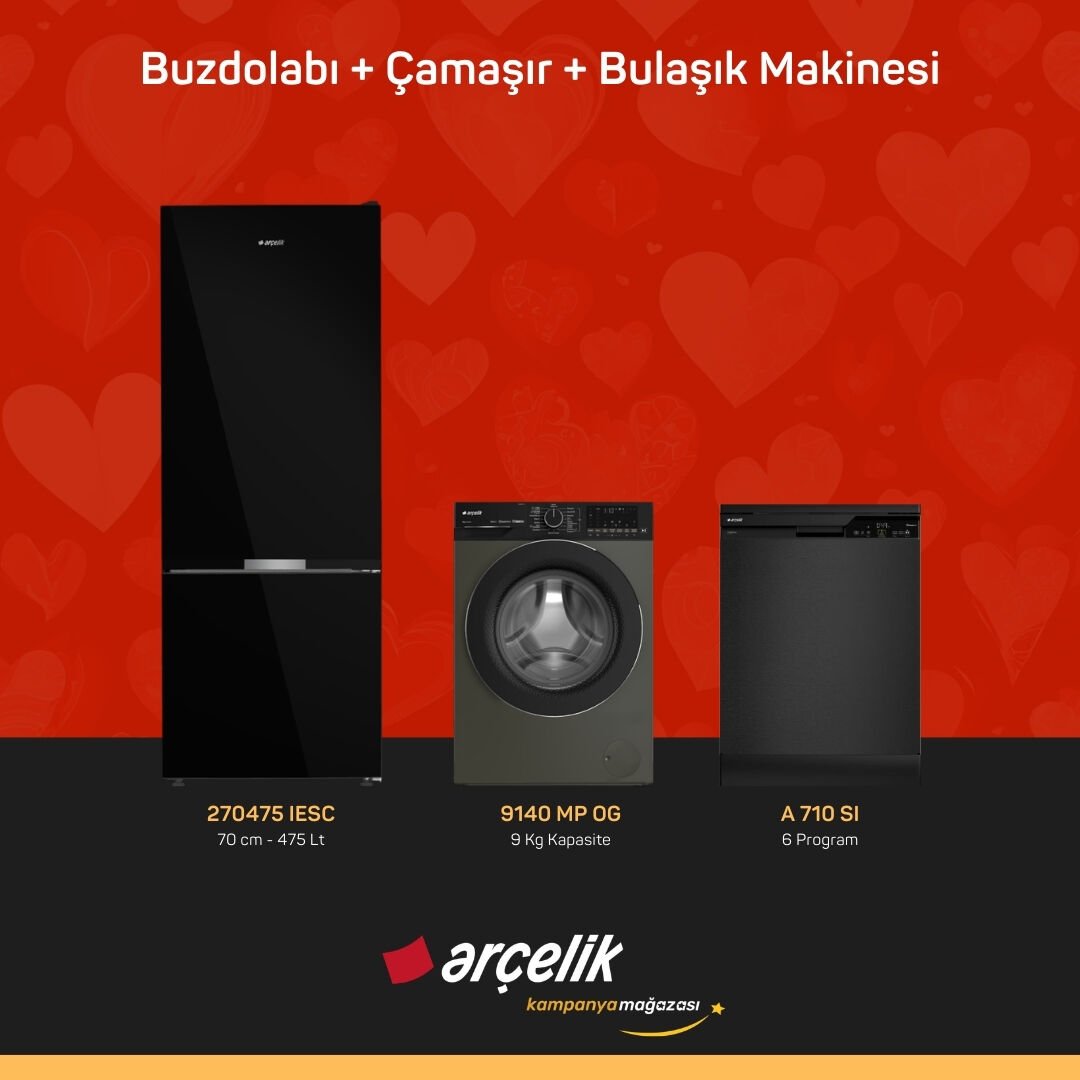 ARÇELİK 3'lü Çeyiz Paketi ( 270475 IESC - 9140 MP OG - A 710 SI )