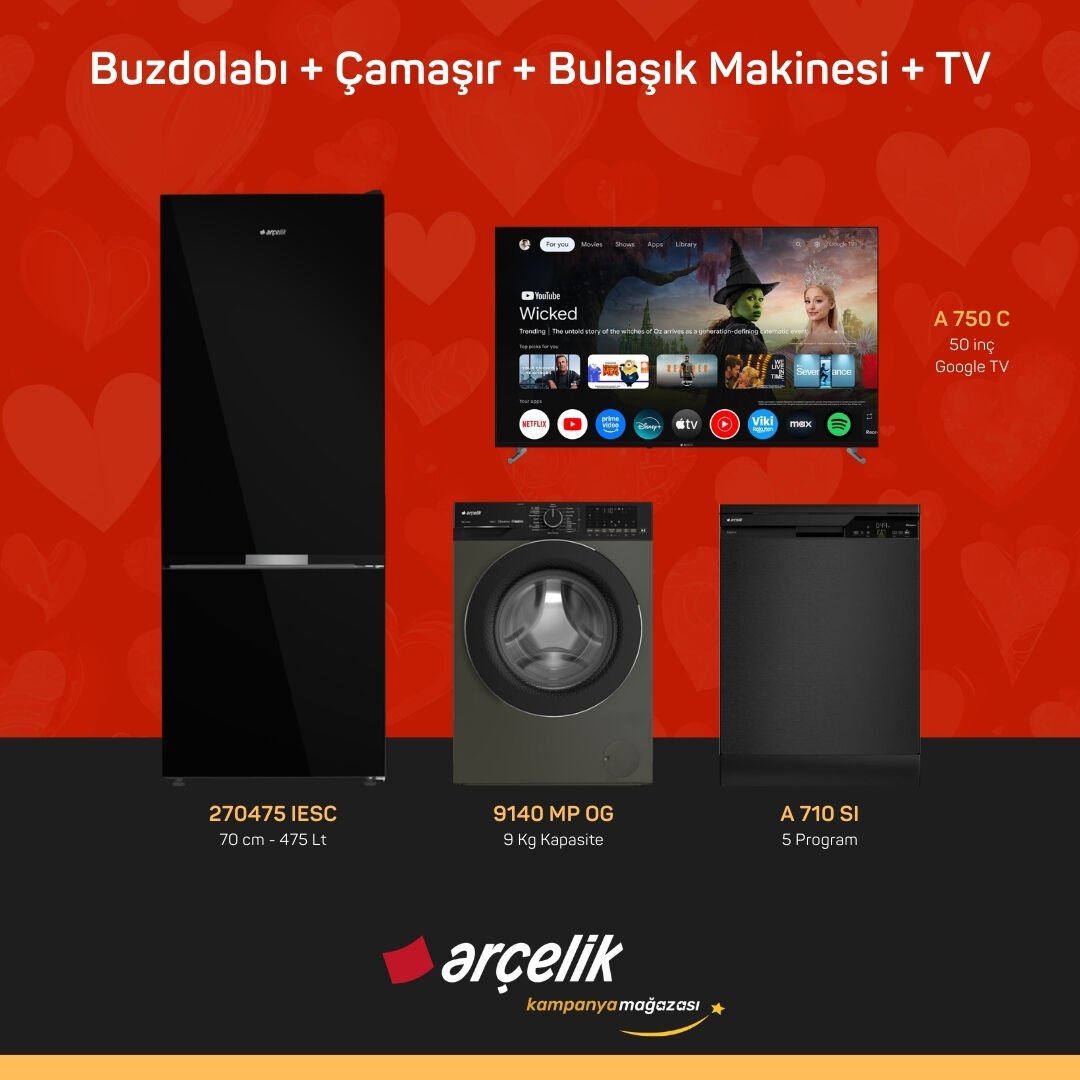 ARÇELİK 4'lü Çeyiz Paketi ( 270475 IESC - 9140 MP OG - A 710 SI - A 750 C )