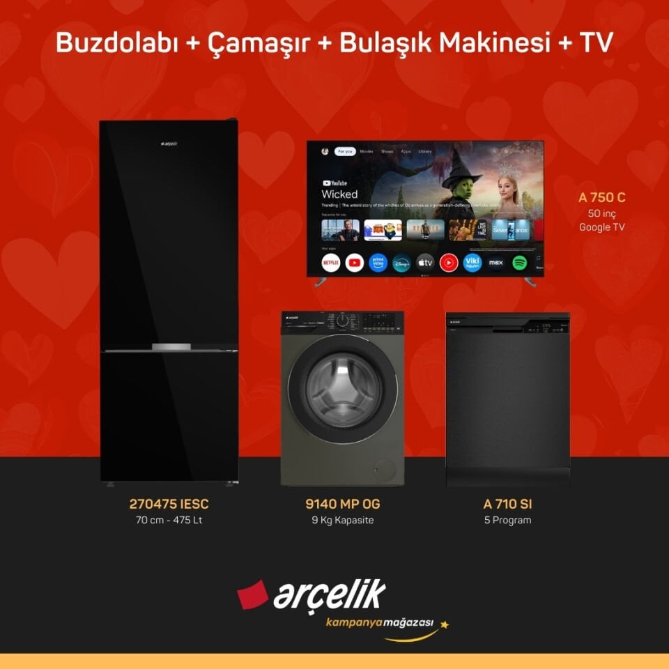 ARÇELİK 4'lü Çeyiz Paketi ( 270475 IESC - 9140 MP OG - A 710 SI - A 750 C )